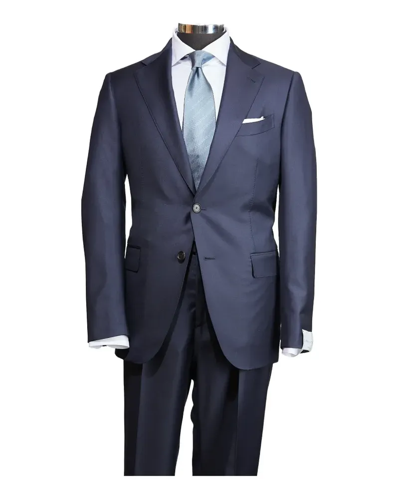 Caruso Norma single-breasted suit - Blau Blau