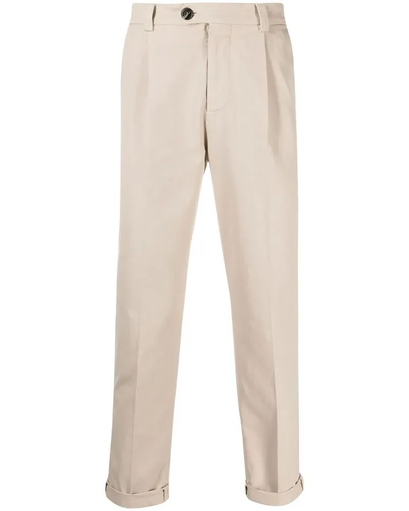 Brunello Cucinelli Chino mit geradem Bein - Nude Nude