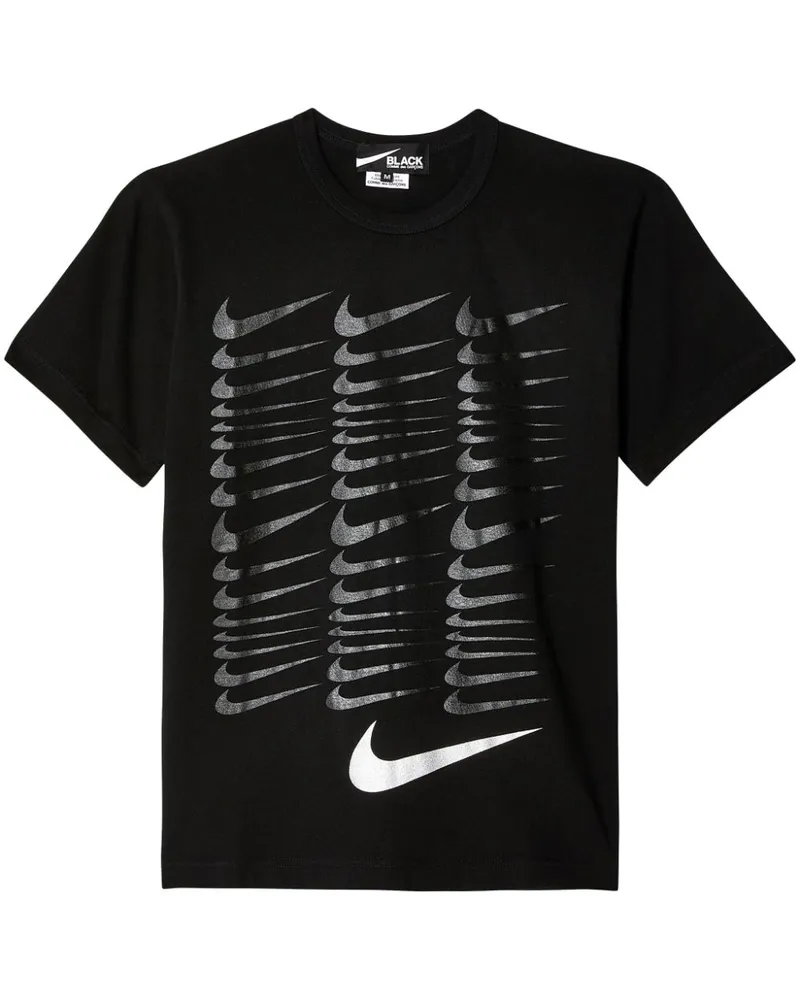 Comme des Garçons x Nike T-Shirt mit Print - Schwarz Schwarz