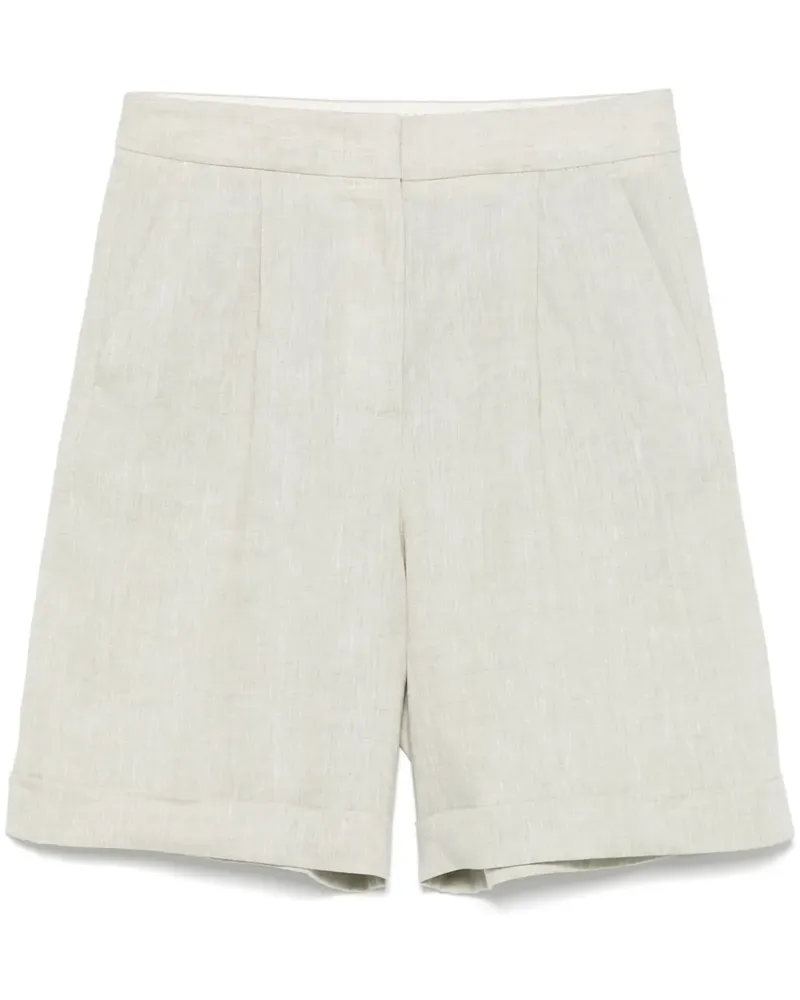 Peserico Shorts aus Leinen - Grün Grün