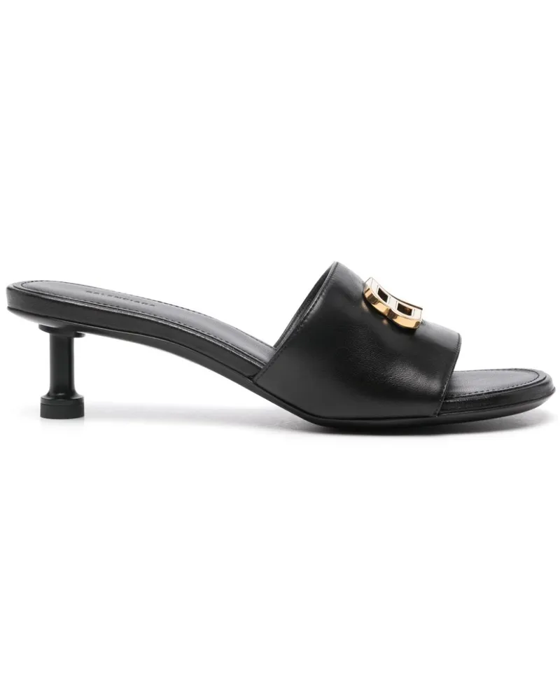 Balenciaga Groupie Mules 50mm - Schwarz Schwarz