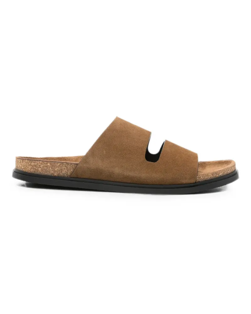 The Row Band suede flat sandals - Braun Braun