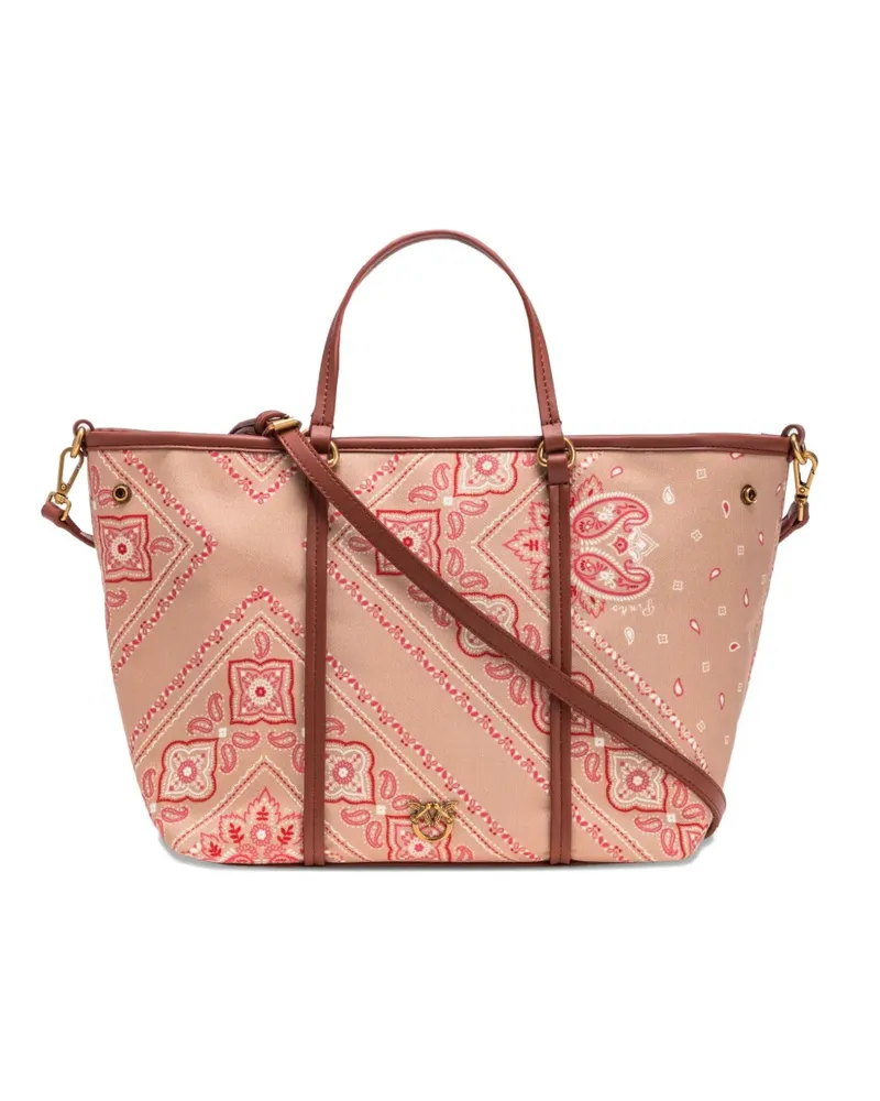 Pinko Shopper mit Paisley-Print - Nude Nude