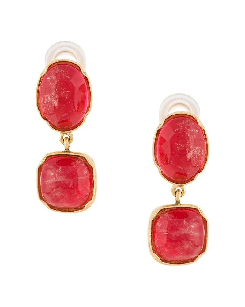 Goossens Paris Two Cabochon Ohrringe - Gold Gold