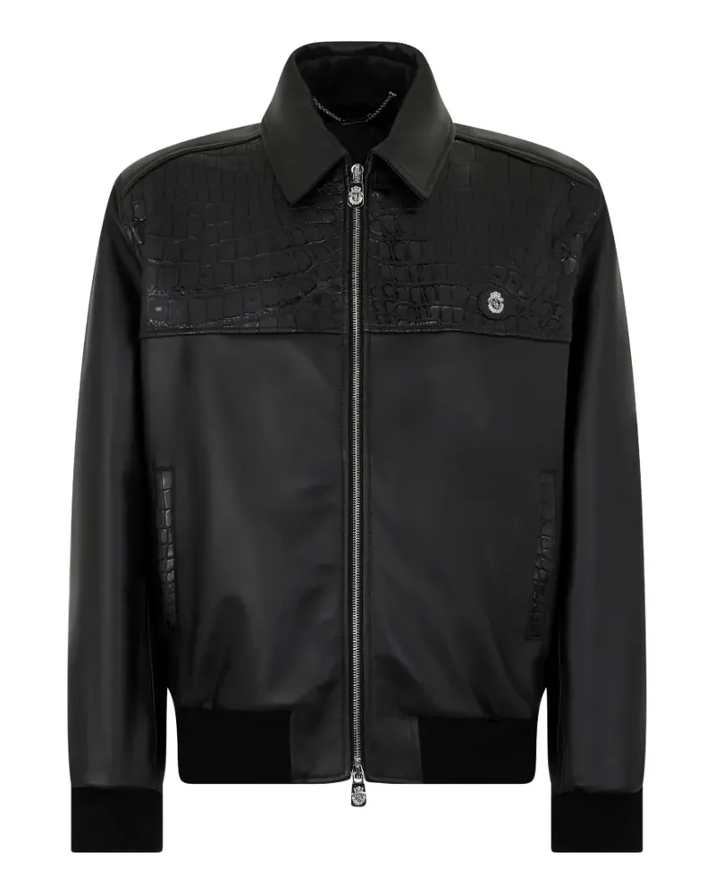 Billionaire Bomberjacke mit Monogramm - Schwarz Schwarz