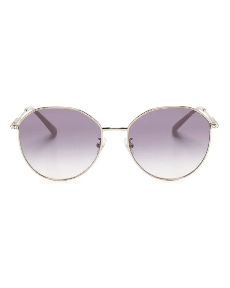 Jimmy Choo Verzierte Oversized-Sonnenbrille - Gold Gold