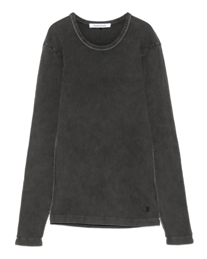 Études Studio rib long-sleeve T-shirt - Schwarz Schwarz