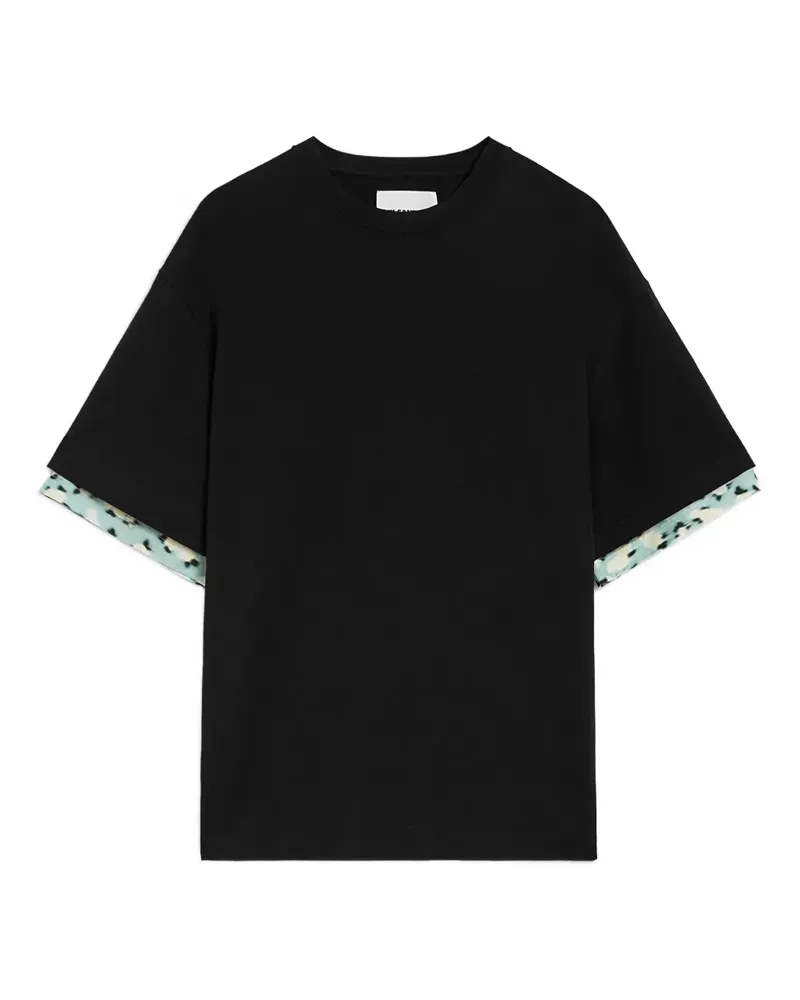 Jil Sander T-Shirt mit Rundhalsausschnitt - Schwarz Schwarz