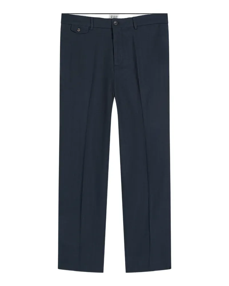 Scotch&Soda herringbone-weave tailored trousers - Blau Blau