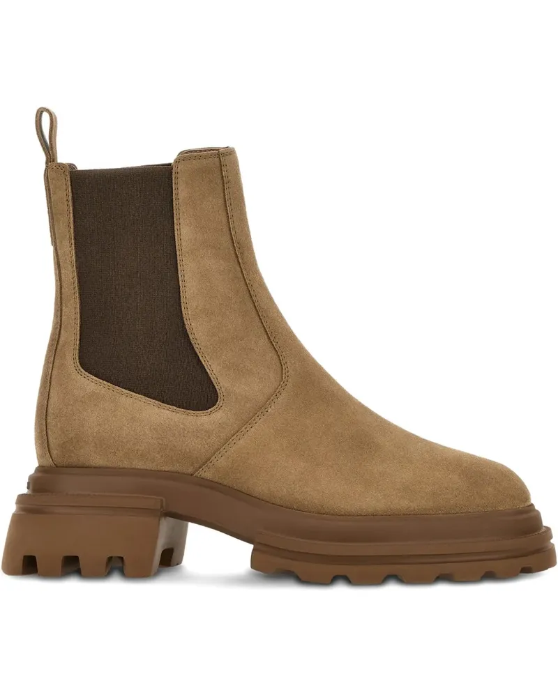 Hogan Stiefel aus Wildleder - Nude Nude