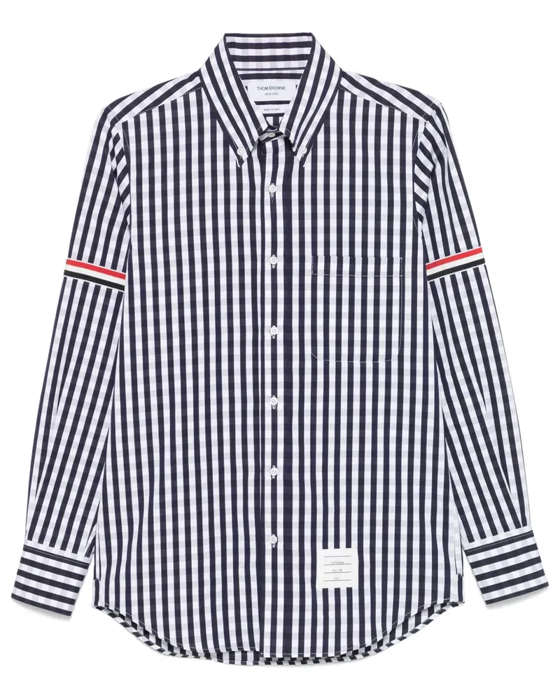 Thom Browne Kariertes Hemd - Blau Blau