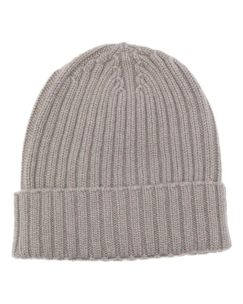 Dell'oglio ribbed beanie - Grau Grau