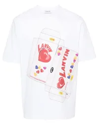 Lanvin T-Shirt mit Süßigkeiten-Print Weiß