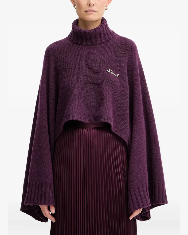 Twin-Set Pullover mit Logo - Violett Violett