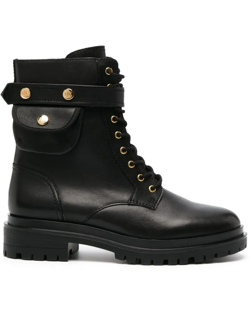 Ralph Lauren Stiefel mit Schnürung - Schwarz Schwarz