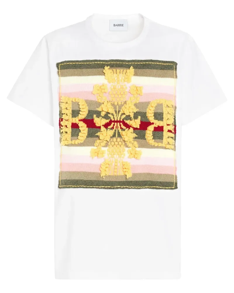 Barrie Gestreiftes T-Shirt - Weiß Weiß
