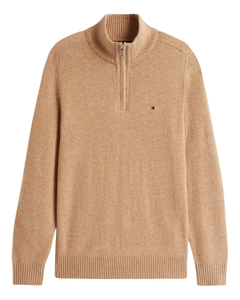 Tommy Hilfiger Pullover mit Reißverschluss - Nude Nude