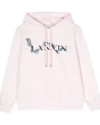 Lanvin Hoodie mit Logo-Print Rosa