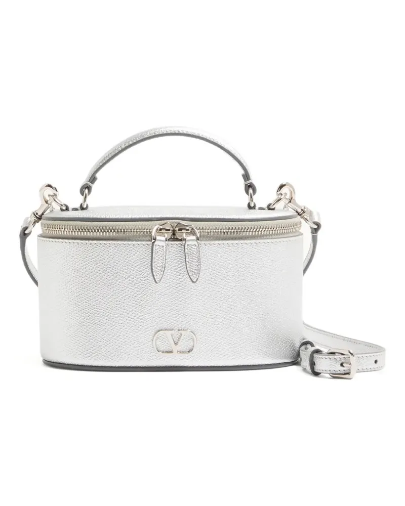 Valentino Garavani VLogo Signature Kosmetiktasche - Silber Silber