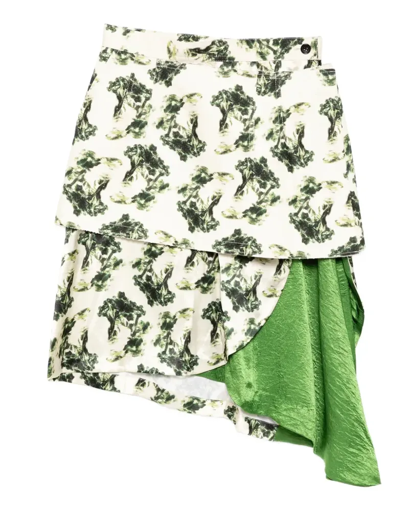 Toga floral canvas skirt - Nude Nude