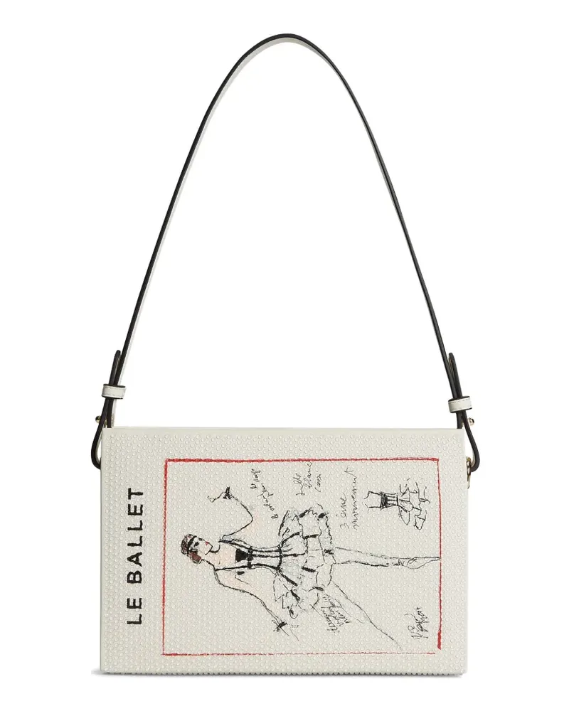 Karl Lagerfeld K/Soiree book-print clutch bags - Nude Nude