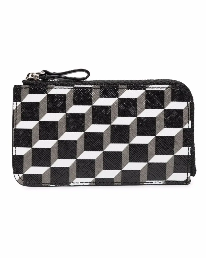 Pierre Hardy Portemonnaie mit Monogramm-Print - Schwarz Schwarz