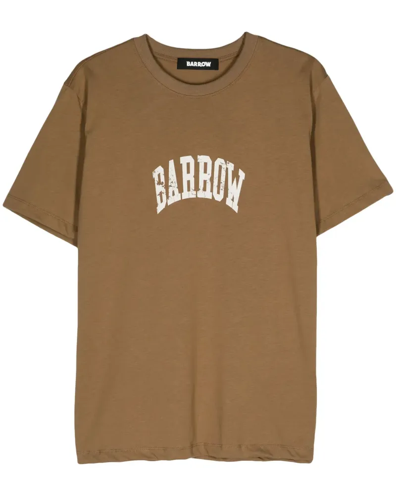 BARROW T-Shirt mit Logo-Print - Braun Braun