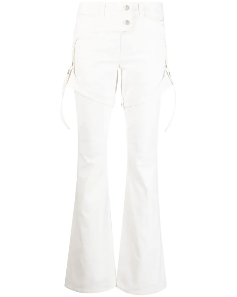 Courrèges Hose mit geradem Bein - Weiß Weiß