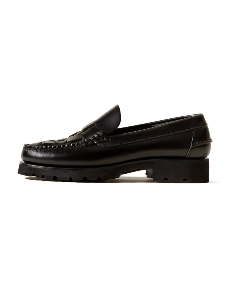 HEREU Nombela R Sport interwoven boat shoes - Schwarz Schwarz