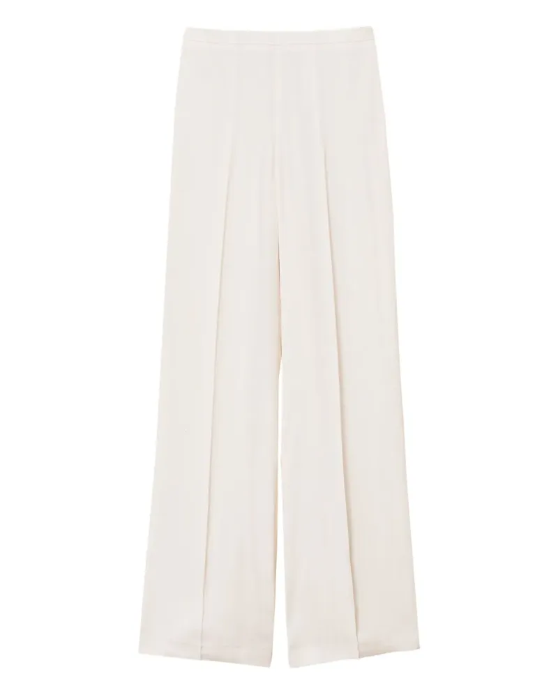 Twin-Set Palazzohose aus Satin - Weiß Weiß
