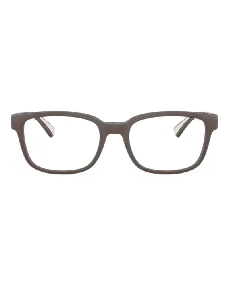 Burberry Karierte Brille mit eckigem Gestell - Braun Braun