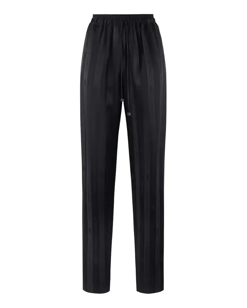 Elisabetta Franchi Gestreifte Hose - Schwarz Schwarz