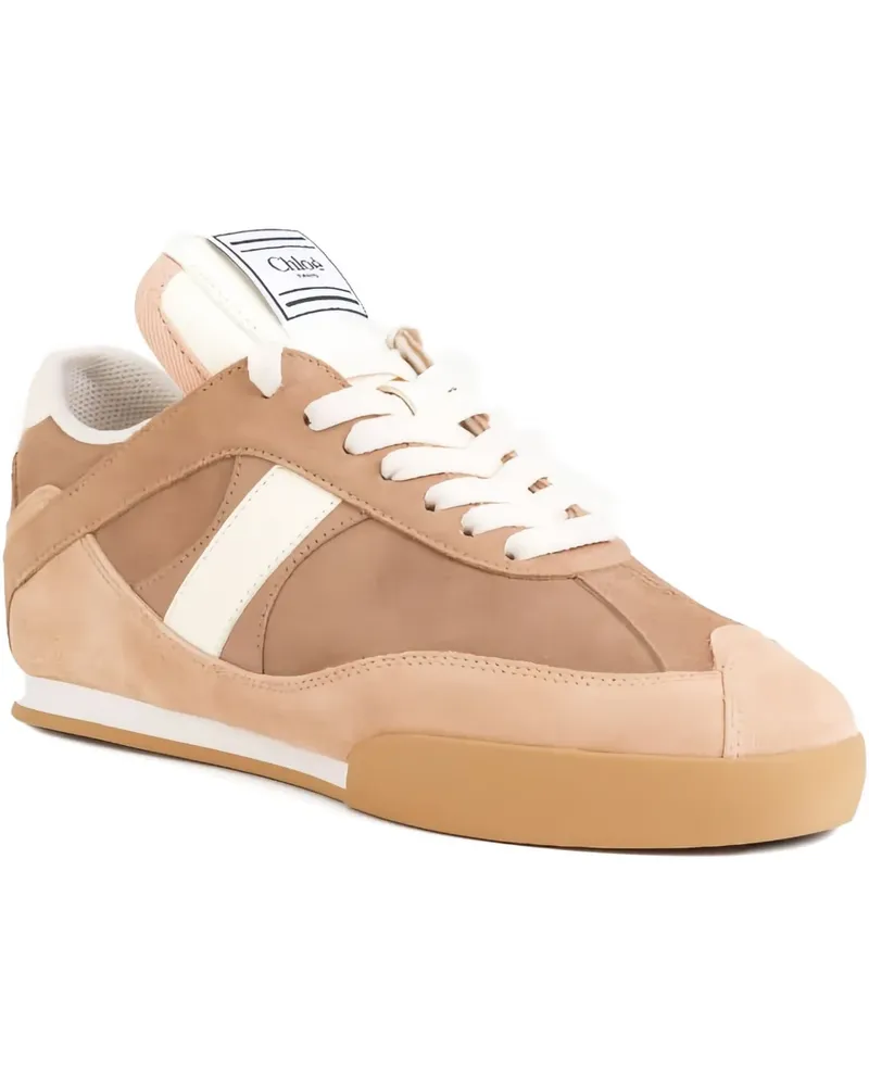 Chloé Kick Sneakers mit Logo - Nude Nude