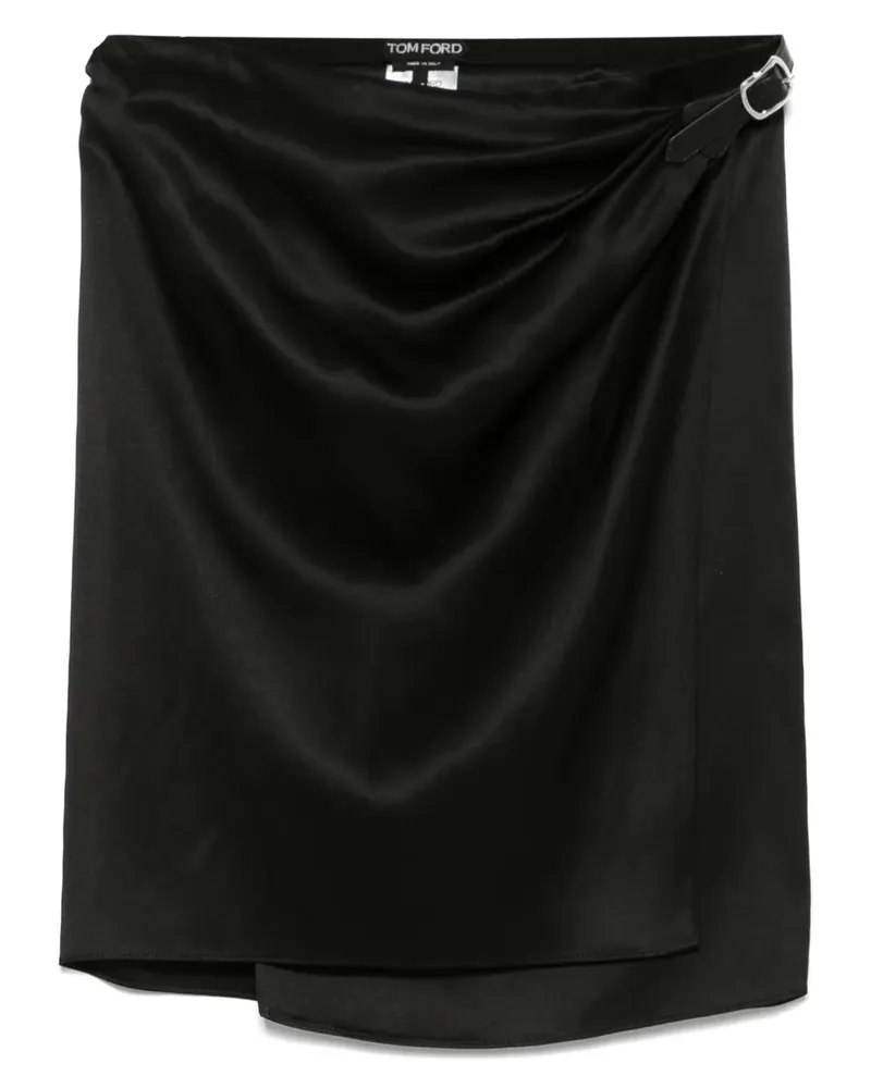 Tom Ford Minirock aus Seide - Schwarz Schwarz