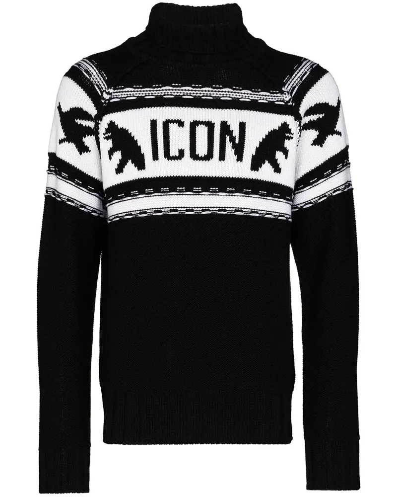 Dsquared2 Icon' Pullover - Schwarz Schwarz
