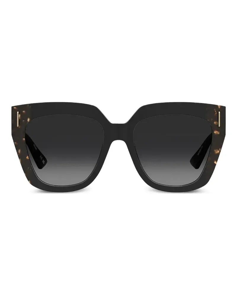 Moschino tortoiseshell-effect square-frame sunglasses - Schwarz Schwarz