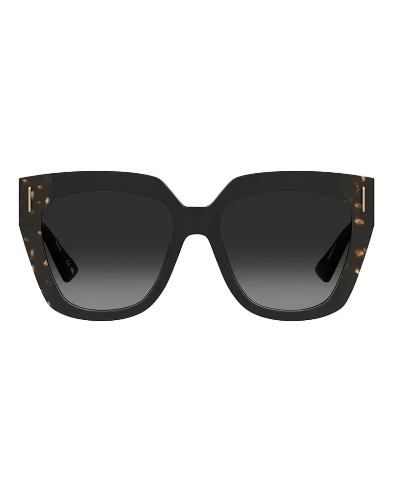 Moschino tortoiseshell-effect square-frame sunglasses - Schwarz Schwarz