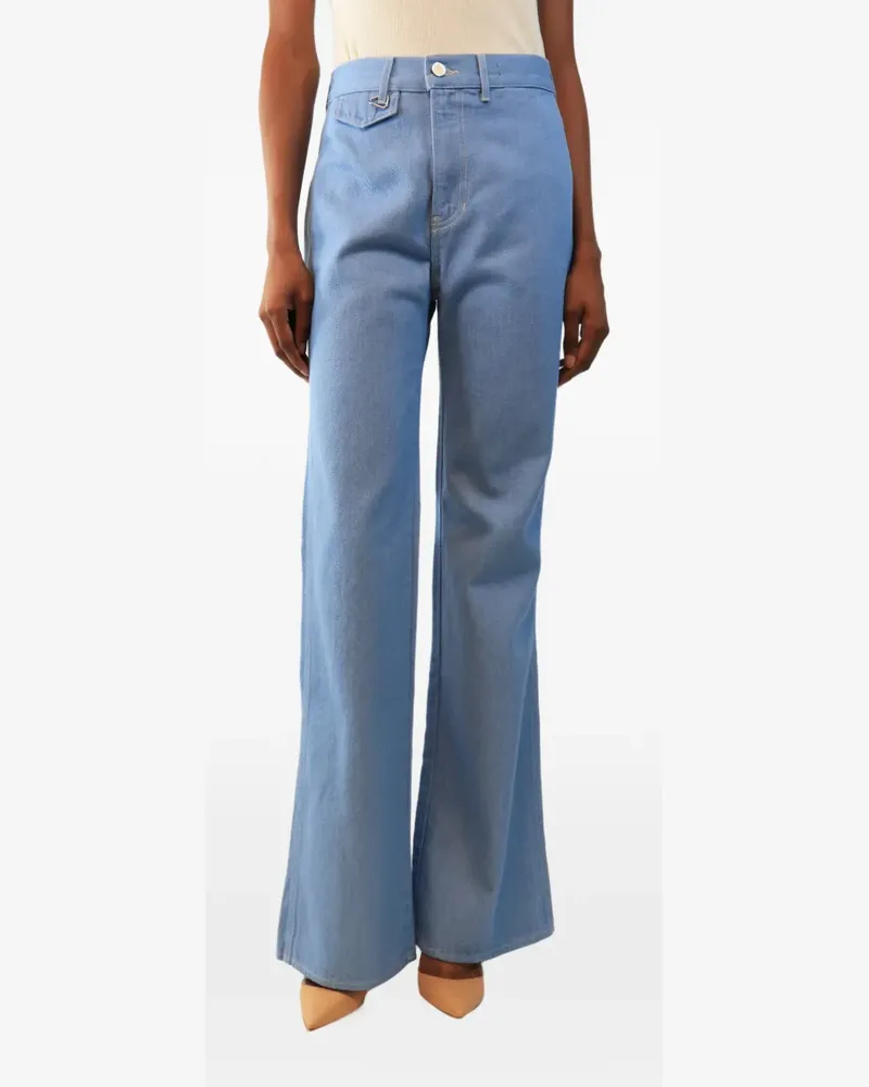 Veronica Beard Crosbie wide-leg jeans - Blau Blau