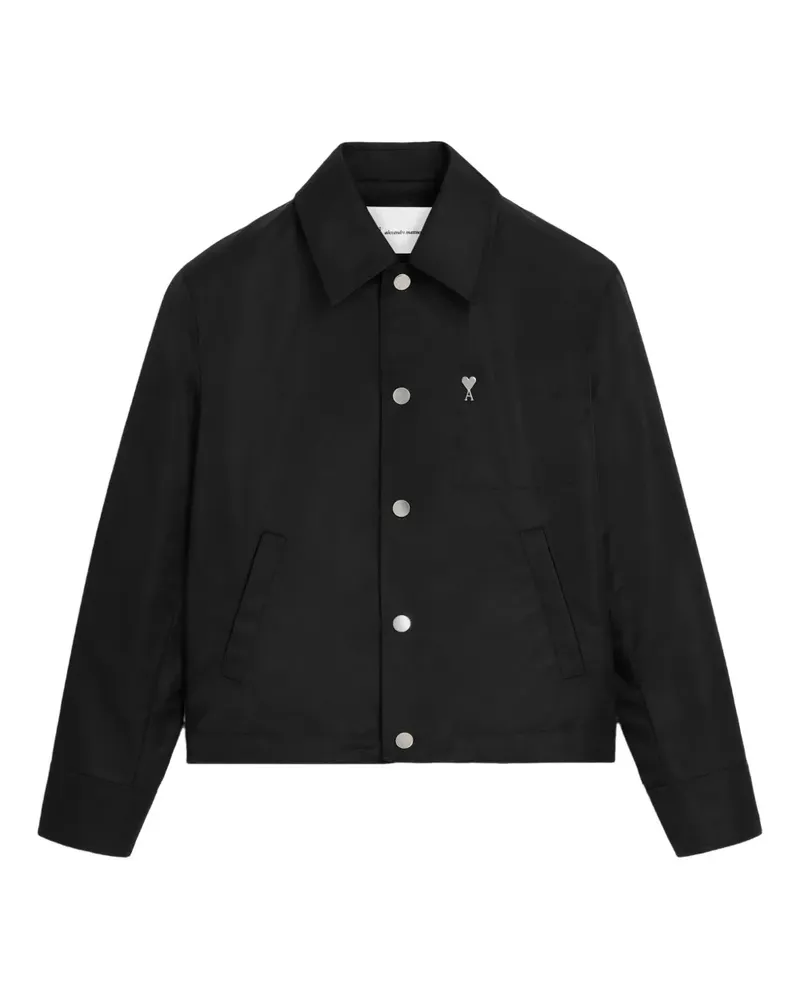 AMI Paris Jacke mit Druckknöpfen - Schwarz Schwarz