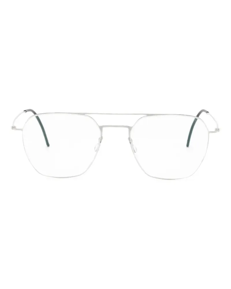 Lindberg Thintanium Brille mit Lochstickerei - Silber Silber