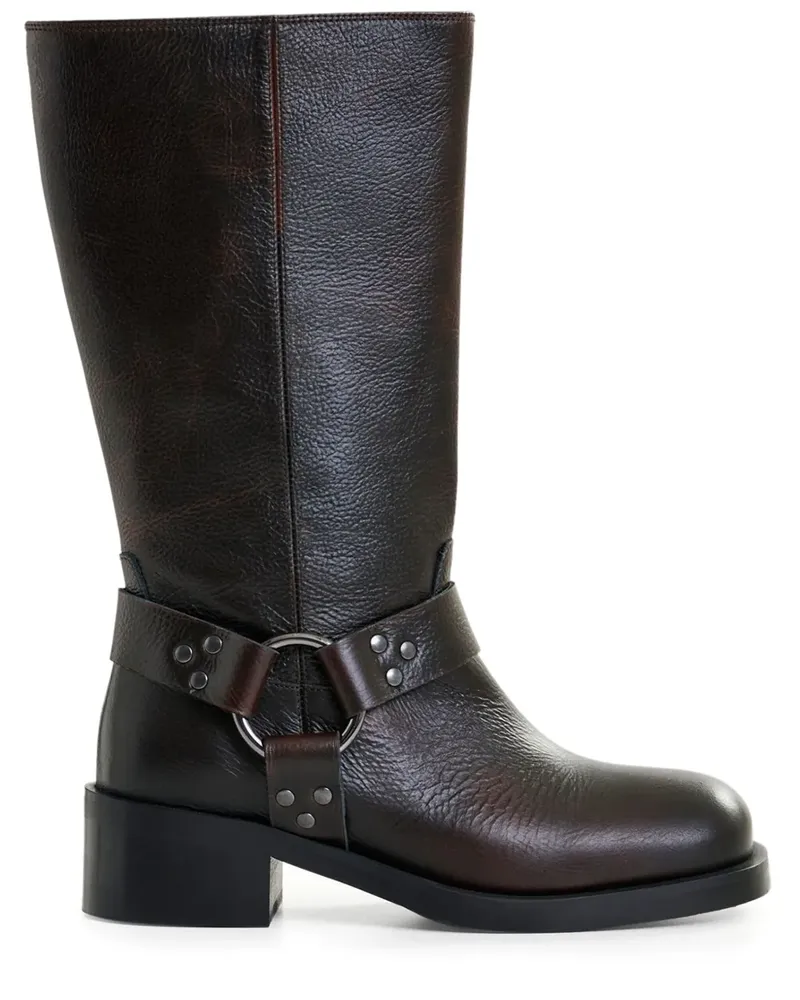 Essentiel Idakar Stiefel mit Schnalle - Schwarz Schwarz