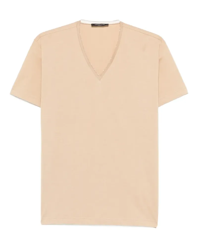 Fabiana Filippi V-neck T-shirt - Nude Nude