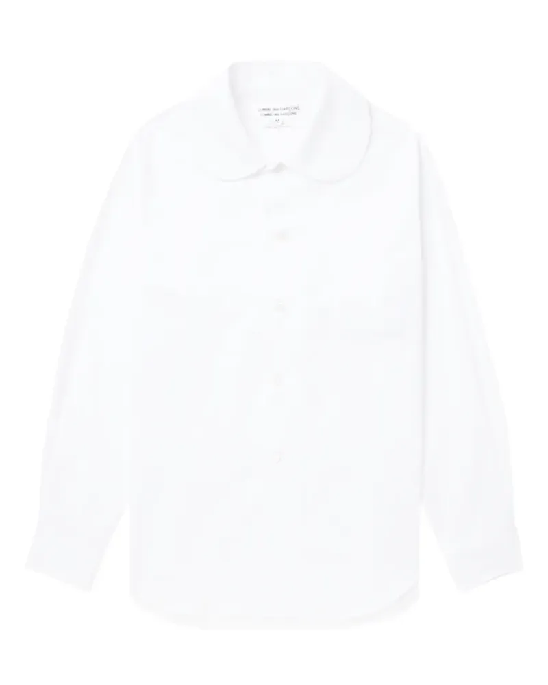 Comme des Garçons Hemd mit Bubikragen - Weiß Weiß