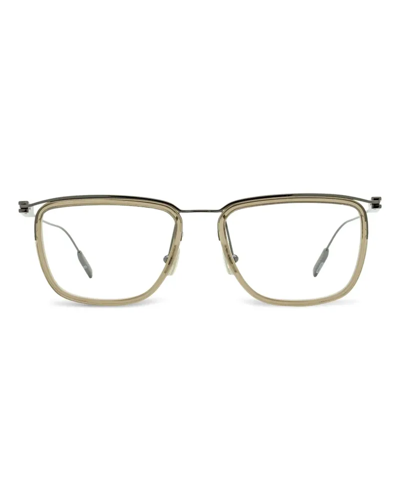 Ermenegildo Zegna Brille mit eckigem Gestell - Nude Nude