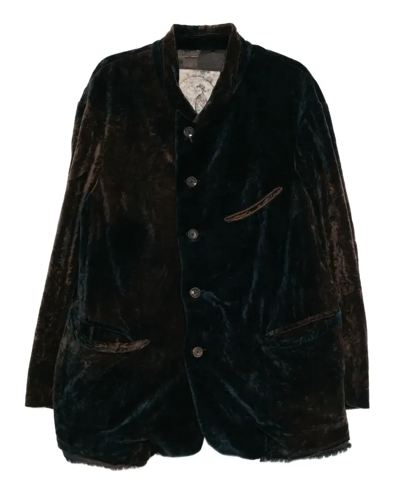 Ziggy Chen cotton dyed blazer - Blau Blau