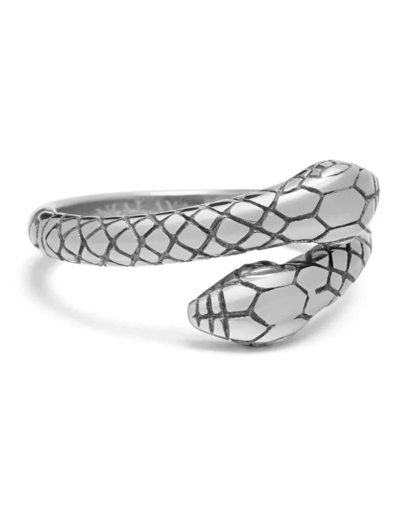 Nialaya Vintage Snake Ring - Silber Silber