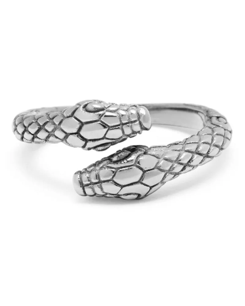 Nialaya Vintage Snake Ring Silber