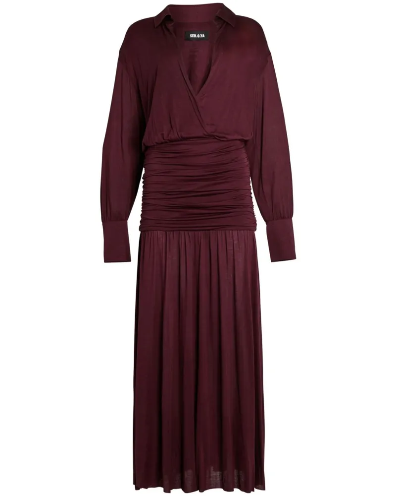 SER.O.YA Farah Maxikleid - Rot Rot