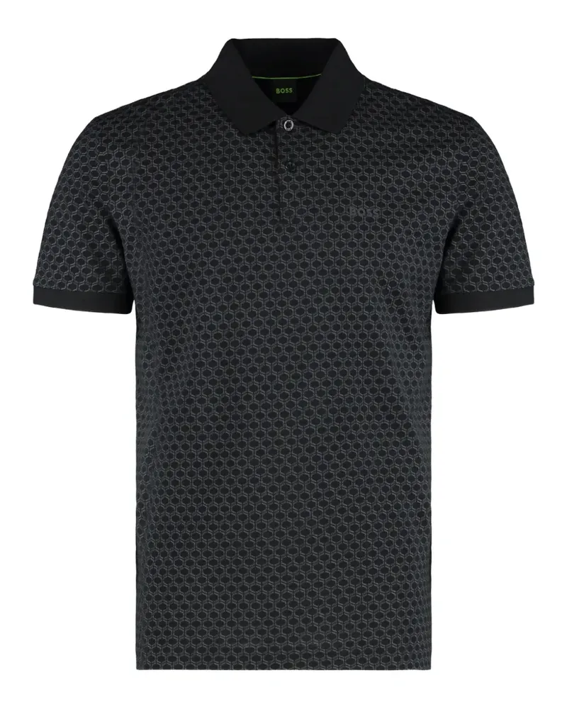 HUGO BOSS cotton polo shirt - Schwarz Schwarz