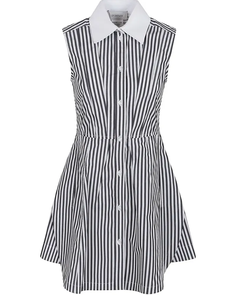 SPORTMAX Geknöpftes Kleid - Schwarz Schwarz